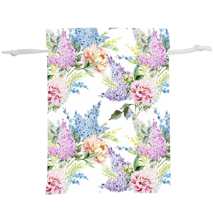 Flowers  Lightweight Drawstring Pouch (XL)