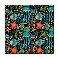 Sea Animals Tile Coaster by goljakoff