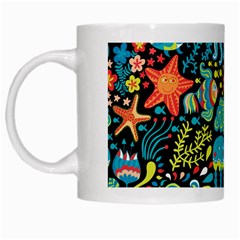 Sea Animals White Mugs by goljakoff