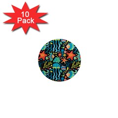 Sea Animals 1  Mini Magnet (10 Pack)  by goljakoff