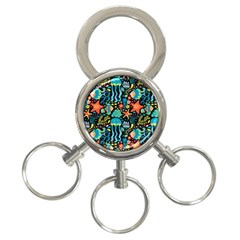 Sea Animals 3-ring Key Chain by goljakoff