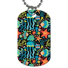 Sea Animals Dog Tag (one Side) by goljakoff