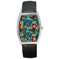 Sea Animals Barrel Style Metal Watch by goljakoff