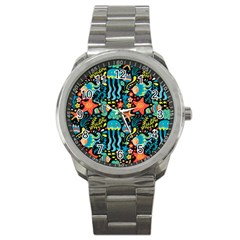 Sea Animals Sport Metal Watch by goljakoff