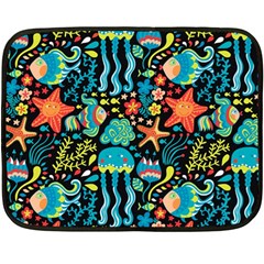 Sea Animals Fleece Blanket (mini) by goljakoff