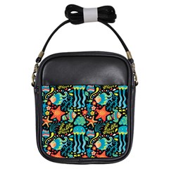 Sea Animals Girls Sling Bag by goljakoff