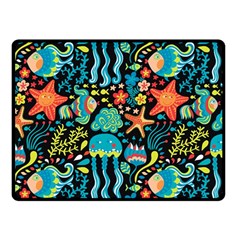 Sea Animals Fleece Blanket (small) by goljakoff