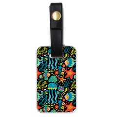 Sea Animals Luggage Tag (one Side) by goljakoff