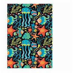 Sea Animals Large Garden Flag (two Sides) by goljakoff