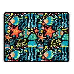 Sea Animals Double Sided Fleece Blanket (small)  by goljakoff