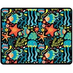 Sea animals Double Sided Fleece Blanket (Medium)  58.8 x47.4  Blanket Front