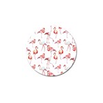 Rose flamingos Golf Ball Marker Front