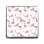 Rose flamingos Memory Card Reader (Square 5 Slot) Front