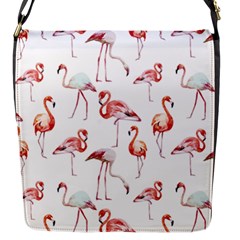 Rose Flamingos Flap Closure Messenger Bag (s) by goljakoff