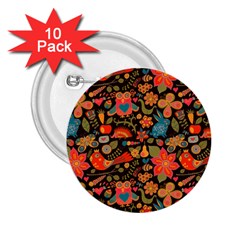 Khokhloma 2 25  Buttons (10 Pack)  by goljakoff