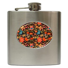 Khokhloma Hip Flask (6 Oz) by goljakoff