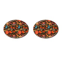 Khokhloma Cufflinks (oval) by goljakoff