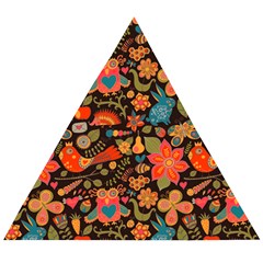 Khokhloma Wooden Puzzle Triangle by goljakoff