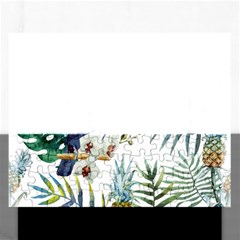 Tropical Flowers Rectangular Jigsaw Puzzl by goljakoff