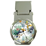 Tropical flowers Money Clip Watches Front