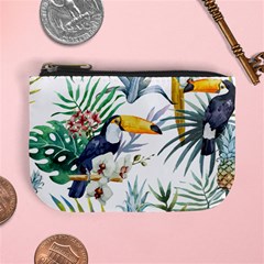 Tropical Flowers Mini Coin Purse by goljakoff