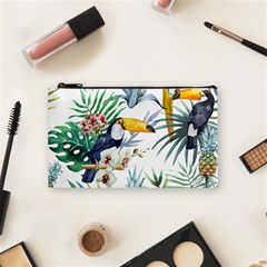 Tropical Flowers Cosmetic Bag (small) by goljakoff