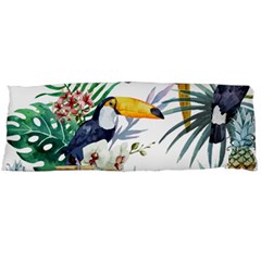 Tropical Flowers Body Pillow Case (dakimakura) by goljakoff