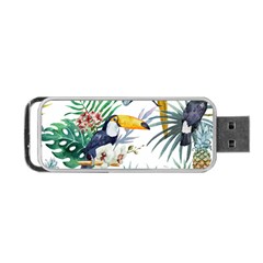 Tropical Flowers Portable Usb Flash (one Side) by goljakoff