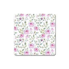 Rose Flowers Square Magnet by goljakoff