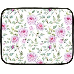 Rose Flowers Fleece Blanket (mini) by goljakoff