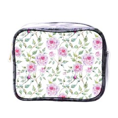 Rose Flowers Mini Toiletries Bag (one Side) by goljakoff