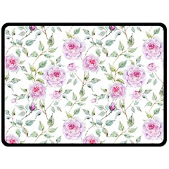 Rose Flowers Double Sided Fleece Blanket (large)  by goljakoff