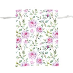 Rose Flowers  Lightweight Drawstring Pouch (xl) by goljakoff