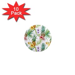 Tropical Pineapples 1  Mini Magnet (10 Pack)  by goljakoff