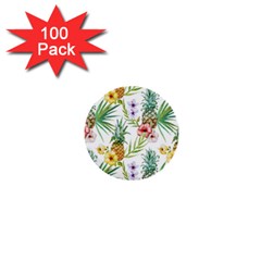 Tropical Pineapples 1  Mini Buttons (100 Pack)  by goljakoff