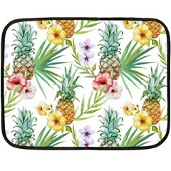 Tropical Pineapples Fleece Blanket (mini) by goljakoff