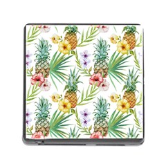 Tropical Pineapples Memory Card Reader (square 5 Slot) by goljakoff