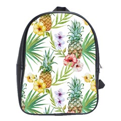 Tropical Pineapples School Bag (xl) by goljakoff