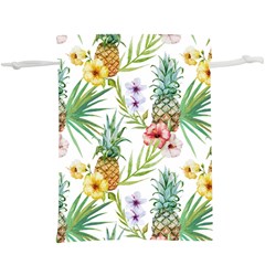 Tropical Pineapples  Lightweight Drawstring Pouch (xl) by goljakoff