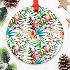 Tropical Flamingo Ornament (round) by goljakoff