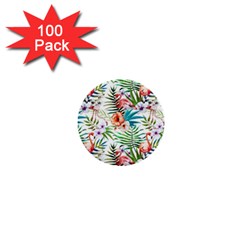 Tropical Flamingo 1  Mini Buttons (100 Pack)  by goljakoff