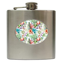 Tropical Flamingo Hip Flask (6 Oz) by goljakoff