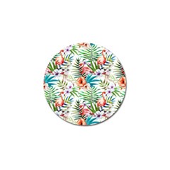 Tropical Flamingo Golf Ball Marker by goljakoff