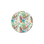 Tropical flamingo Golf Ball Marker Front