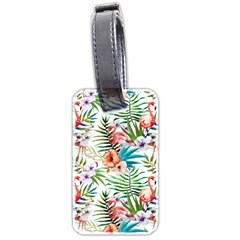 Tropical Flamingo Luggage Tag (two Sides) by goljakoff