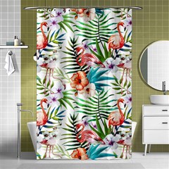 Tropical Flamingo Shower Curtain 48  X 72  (small)  by goljakoff