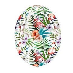 Tropical Flamingo Ornament (oval Filigree) by goljakoff