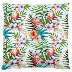 Tropical Flamingo Large Cushion Case (one Side)