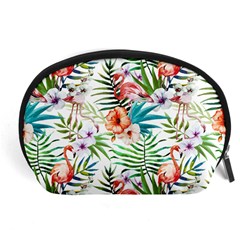 Tropical Flamingo Accessory Pouch (large) by goljakoff