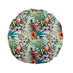 Tropical flamingo Standard 15  Premium Flano Round Cushions Front